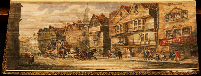 Illustration for article titled Fore-Edge Paintings: The Secret Works of Art Hidden Inside Book Pages